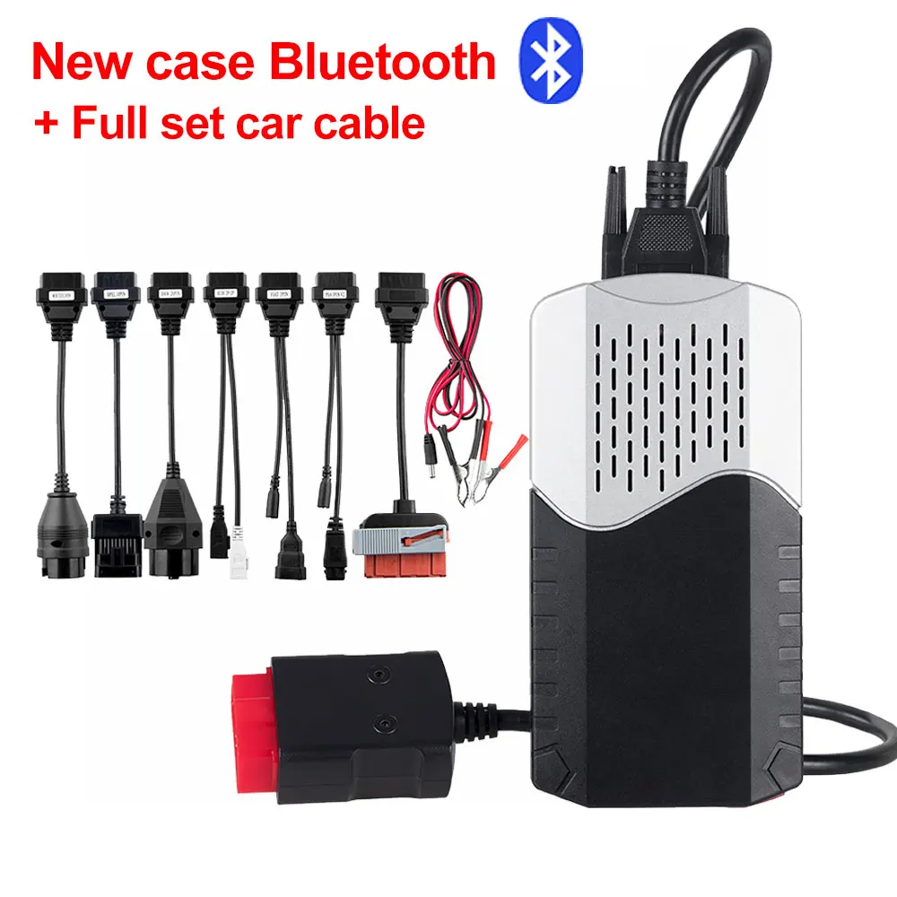 CDP TCS V3.0 плата OBD2 автомобильный Грузовик tcs cdp tcs pro монитор реле Bluetooth obd ii сканер,00 keygen автоматический диагностический инструмент - Цвет: New CDP TCS BT cable