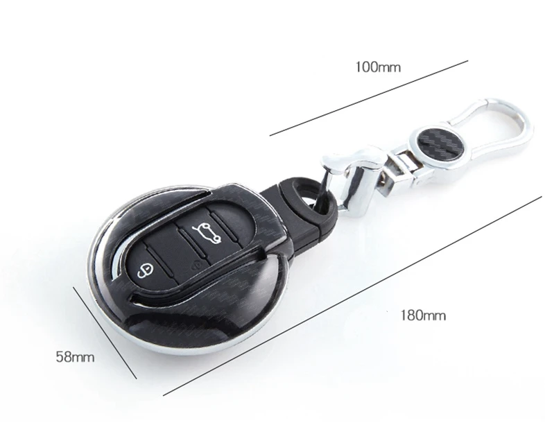Автомобильный чехол для ключа из АБС углеродного волокна держатель BMW Mini Cooper One S