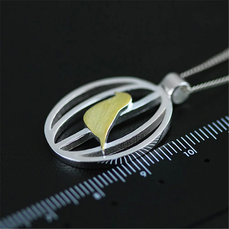 Lotus весело момент реального 925 пробы серебро ручной работы Модные украшения милые