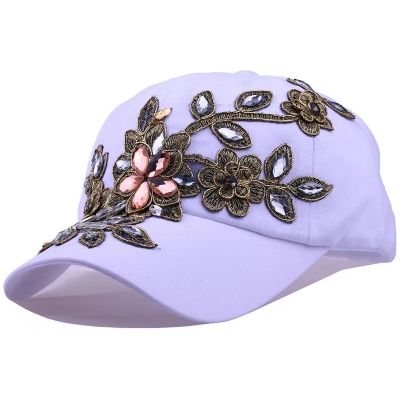 2019 модные бейсболки женские с цветочным узором Snapback шапки для женщин джинсовые
