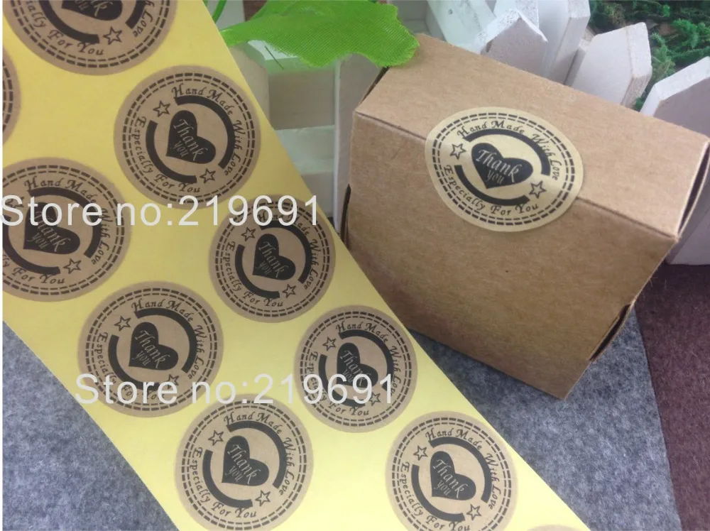 Самоклеящиеся наклейки 100 шт./лот 3 см ручная работа | Украшения и аксессуары