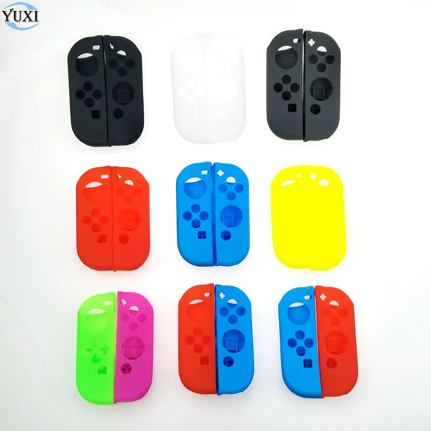 YuXi Противоскользящий силиконовый мягкий чехол Joy con защитный чехол для Kind Switch NS Joy-Con аксессуары для контроллера