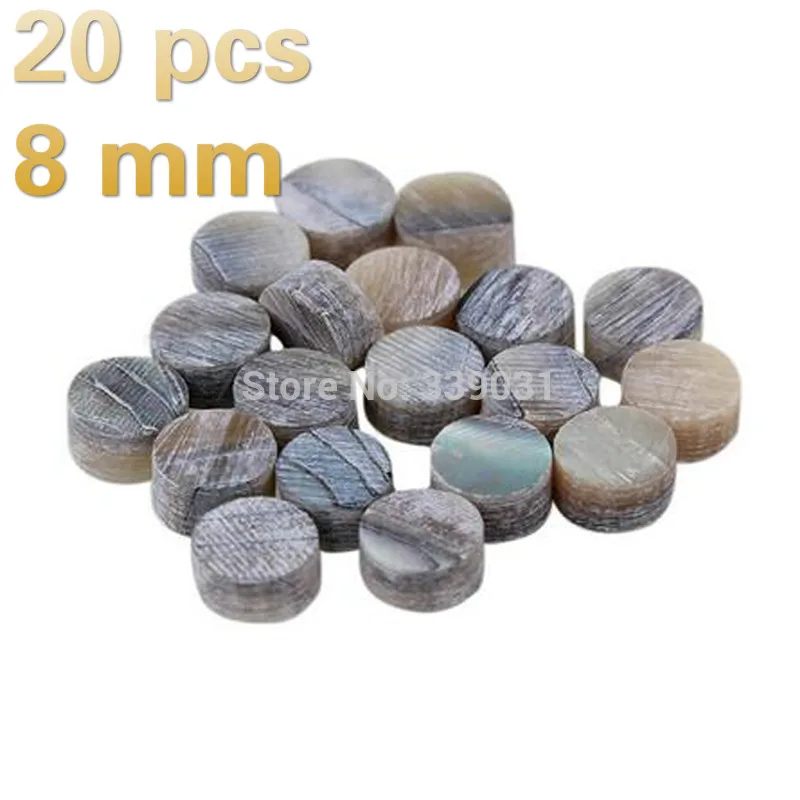 8 mm NAOMI Guitar Dots 20 шт. зеленый Абалон инкрустация Гитара Точки инкрустация гриф боковые точки проект 2 мм-12 мм аксессуары для гитары - Цвет: 8 mm