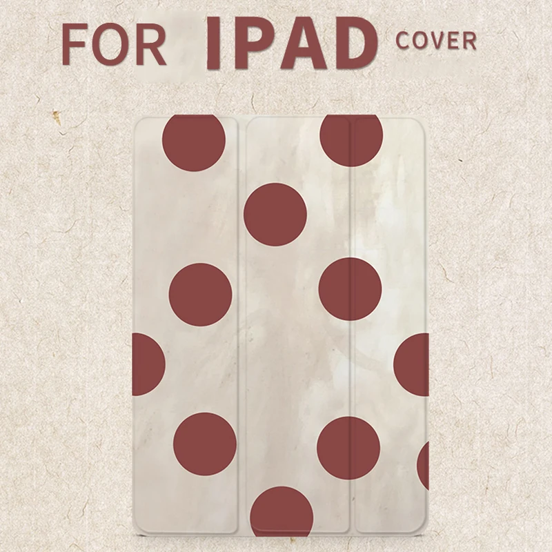 Защитный чехол в красный горошек для iPad Pro 9 7 &quot10 5 12 Air Air2 Mini 1 2 3 4 планшета PU