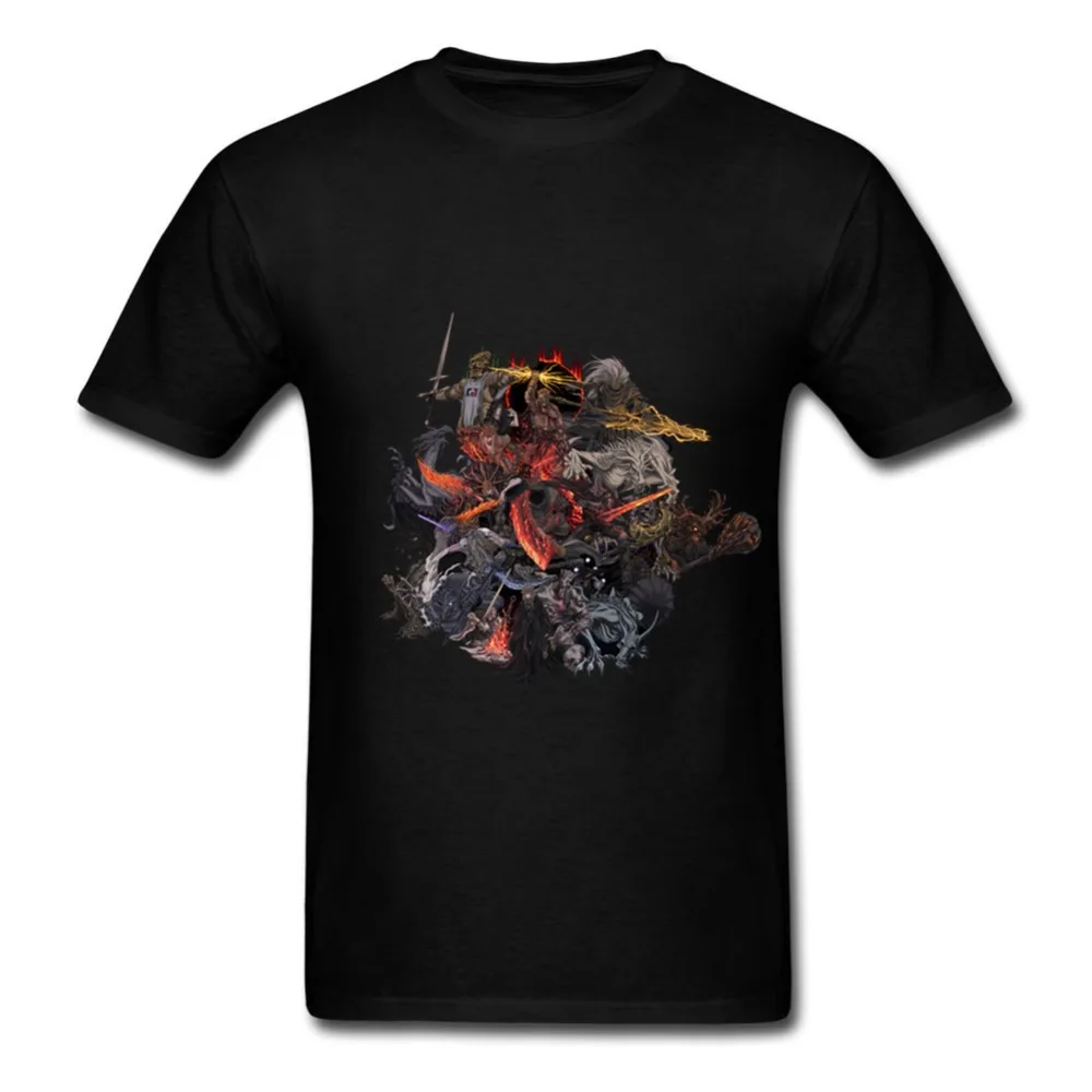 Новые модные футболки футболка Dark Souls 3 молодежная одежда из натурального хлопка