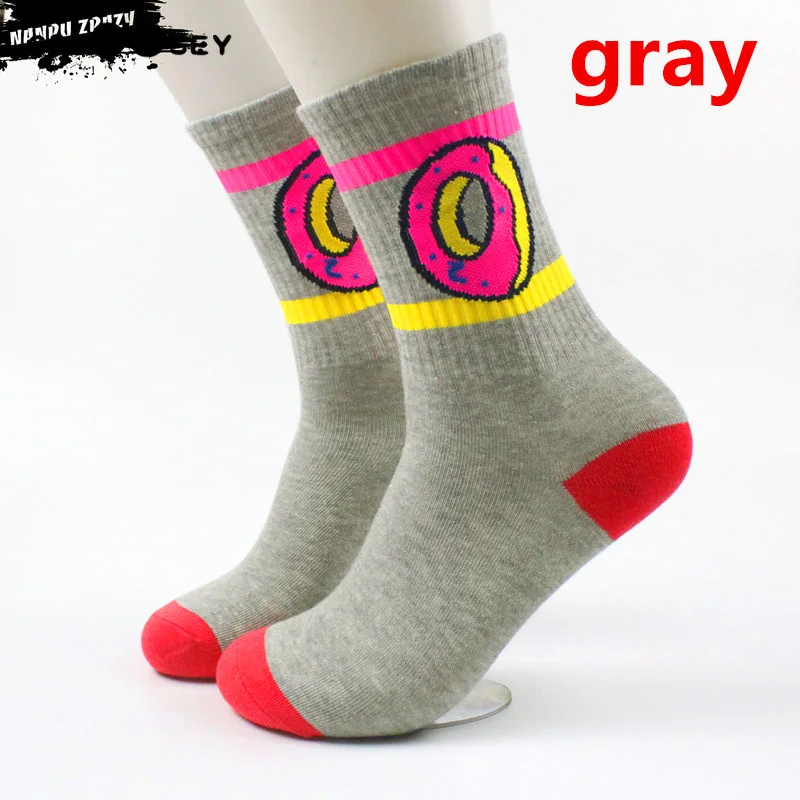 Женские Модные хлопковые носки с изображением торта пончика забавные новые пара