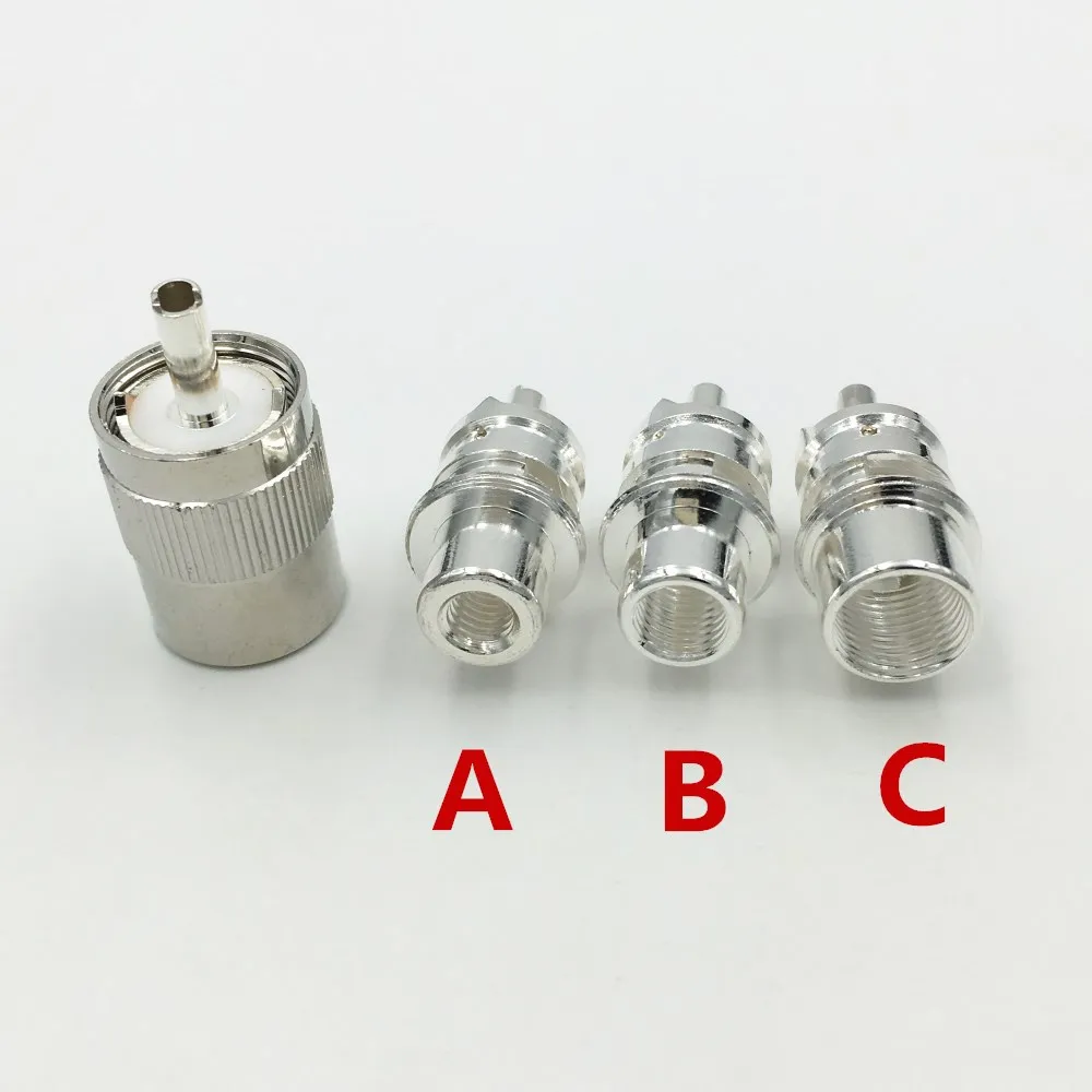 5 шт латунный UHF PL259 штекер для припоя RG58 RG142 / RG5 RG6 5D FB RG8 RG213 LMR400 кабель