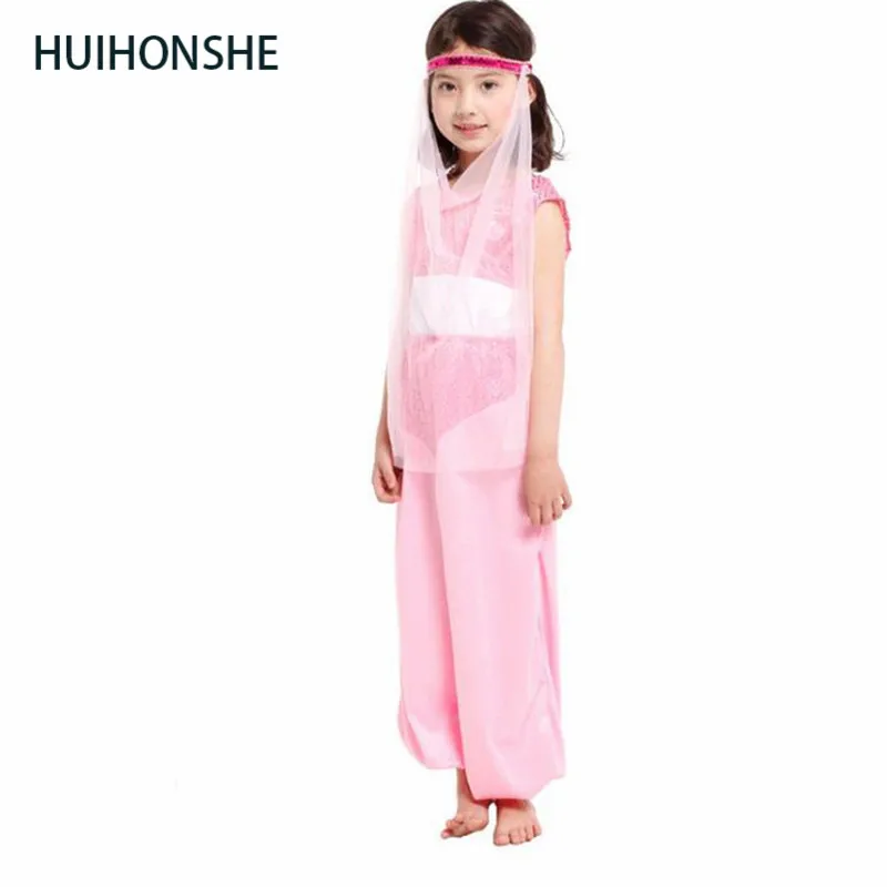 Children's Costumes Performance Clothing Pink Arab Belly Dance Princess Dress Cosplay Costume Girls's Christmas performance |