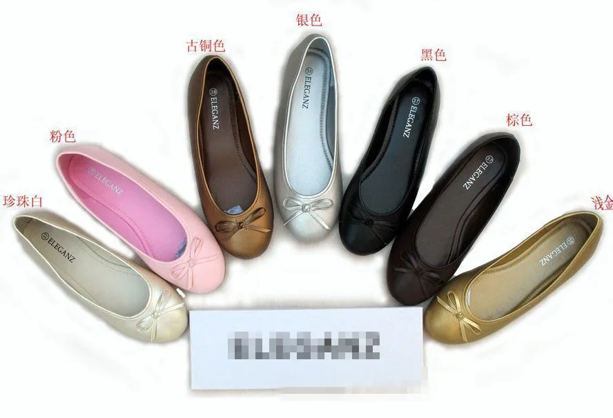 2015 new European and American fashion round head flat shoes bowtie summer flast woman | Обувь