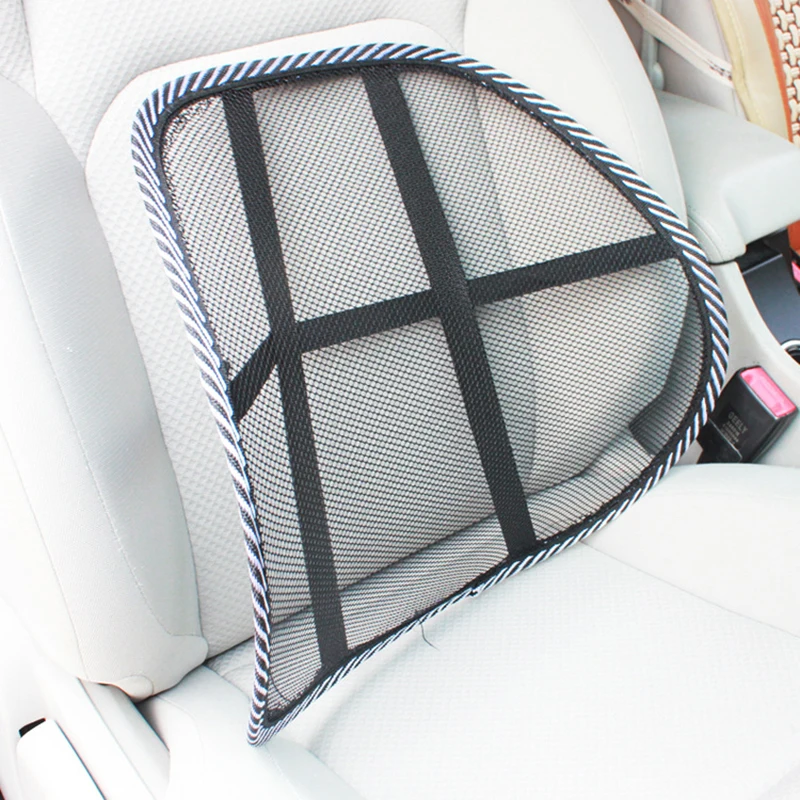 Car Chair Back Support Massage Cushion Mesh Lumbar Back Brace Pillows Car Seat and Office Chair Lumbar Supportor Car-styling