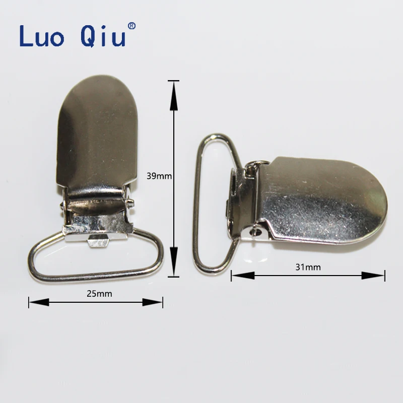 Зажимы для подтяжек Luo Qiu 50 шт./лот U образные 39*25 мм зажимы брюк одежды практичные