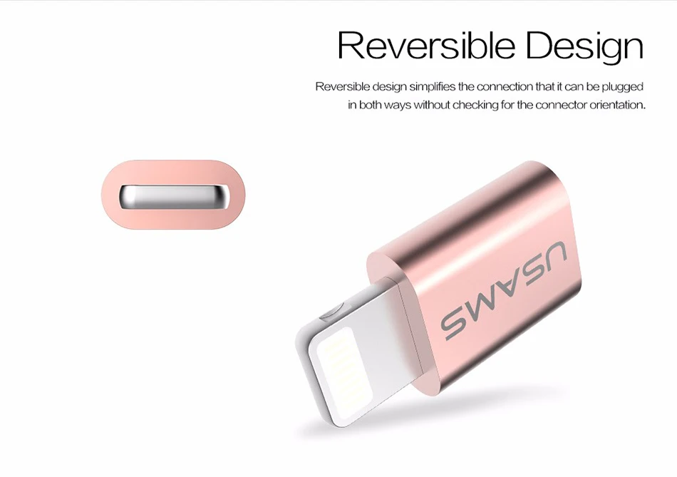 USAMS для iPhone OTG Micro Usb адаптер микро кабель для зарядки и синхронизации данных светильник для iPhone iPad
