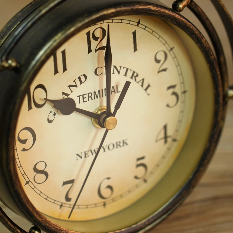 Металлические настольные часы для моделей велосипедов винтажные железные с