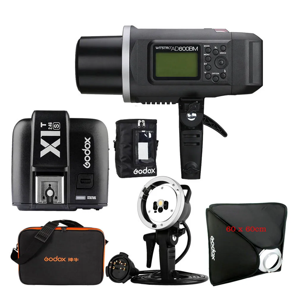 For Sony Godox 2,4 г AD600BM Камера Вспышка Speedlite 60*60 Softbox CB-09 чехол AD-H600B удлиняет головку PB-600 сумка X1T-C/F/N/O/S триггера - Цвет: For Sony