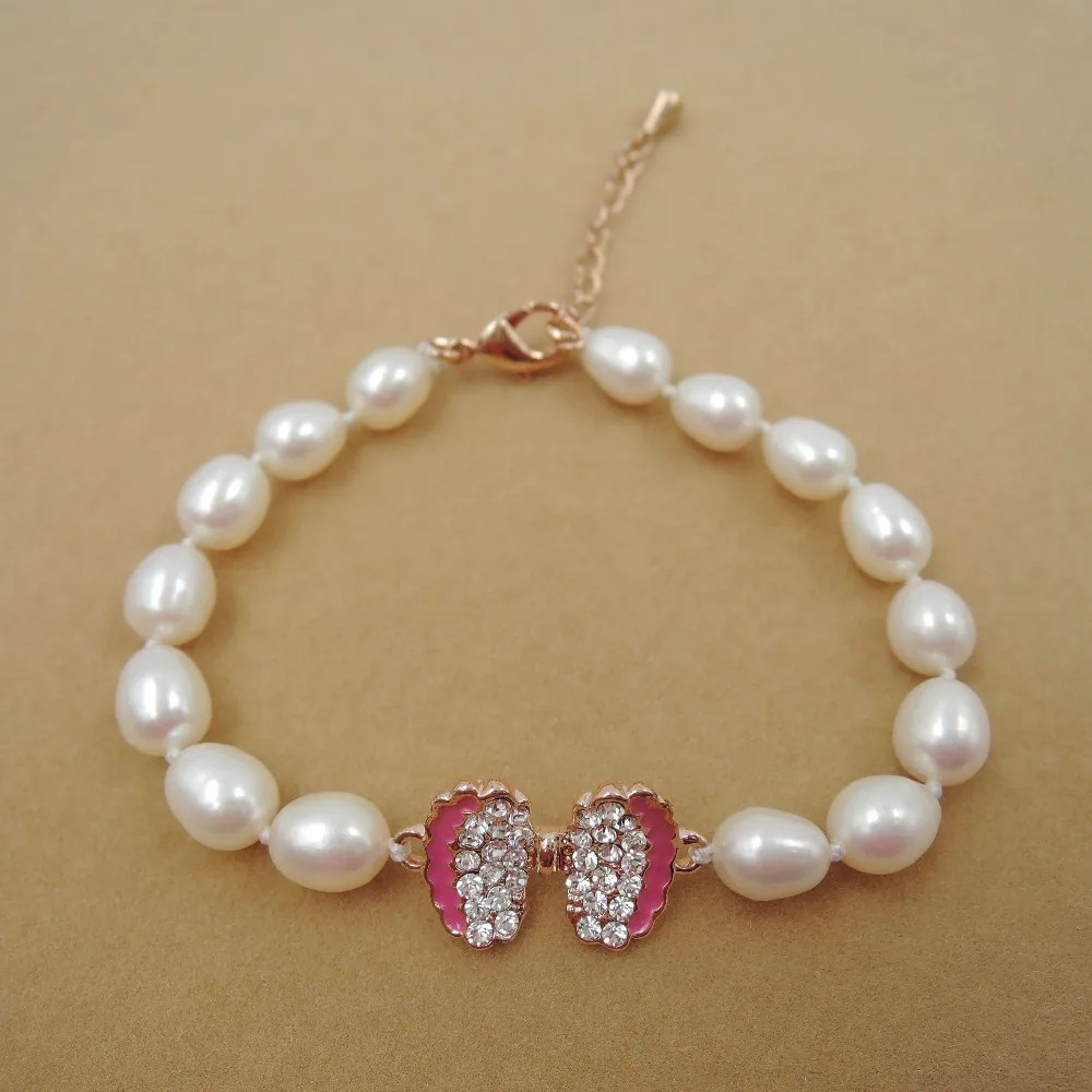 

100% натуральный браслет из пресноводного жемчуга AAAAA, высокое качество, позолота