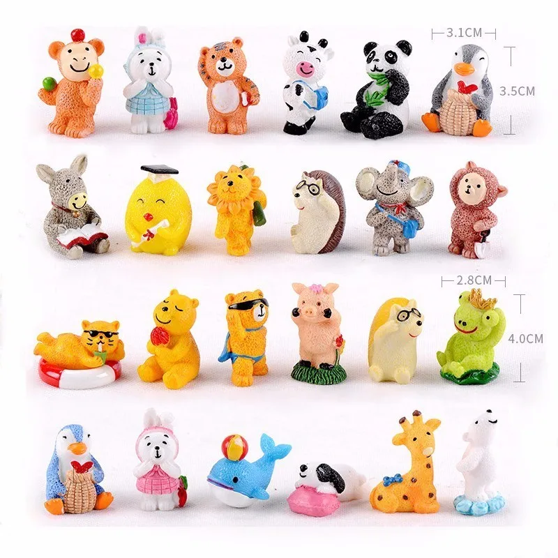 Миниатюрный домик для кукол 24 вида животных панда кошка домашнее миниатюрное