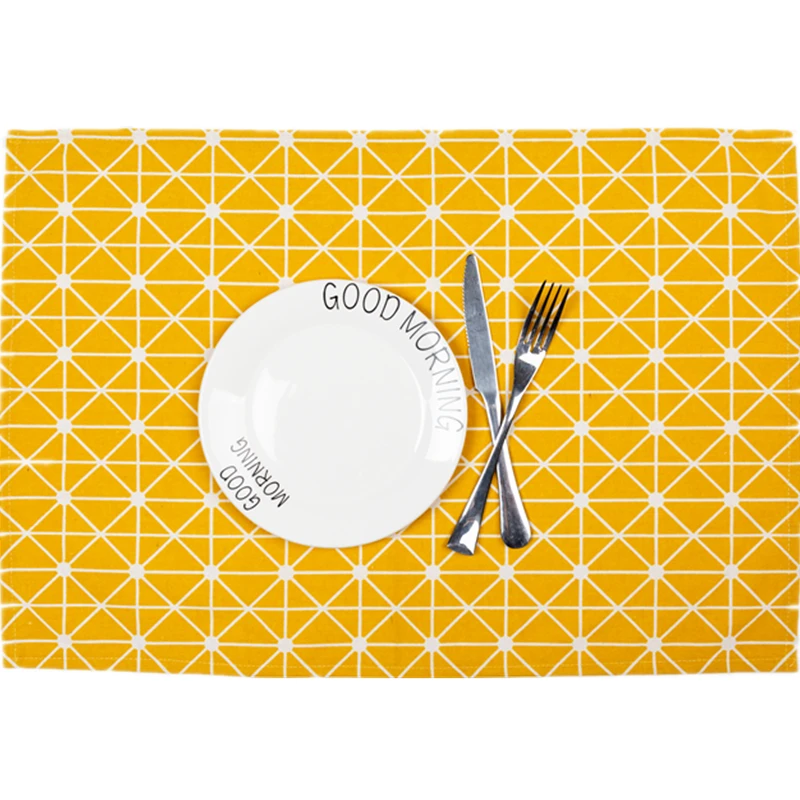 

Quality Fabric Serving Napkin Towels Dining Table Mats Cotton Kids Placemats Potholder Kitchen Table Decor Gifts 1pcs