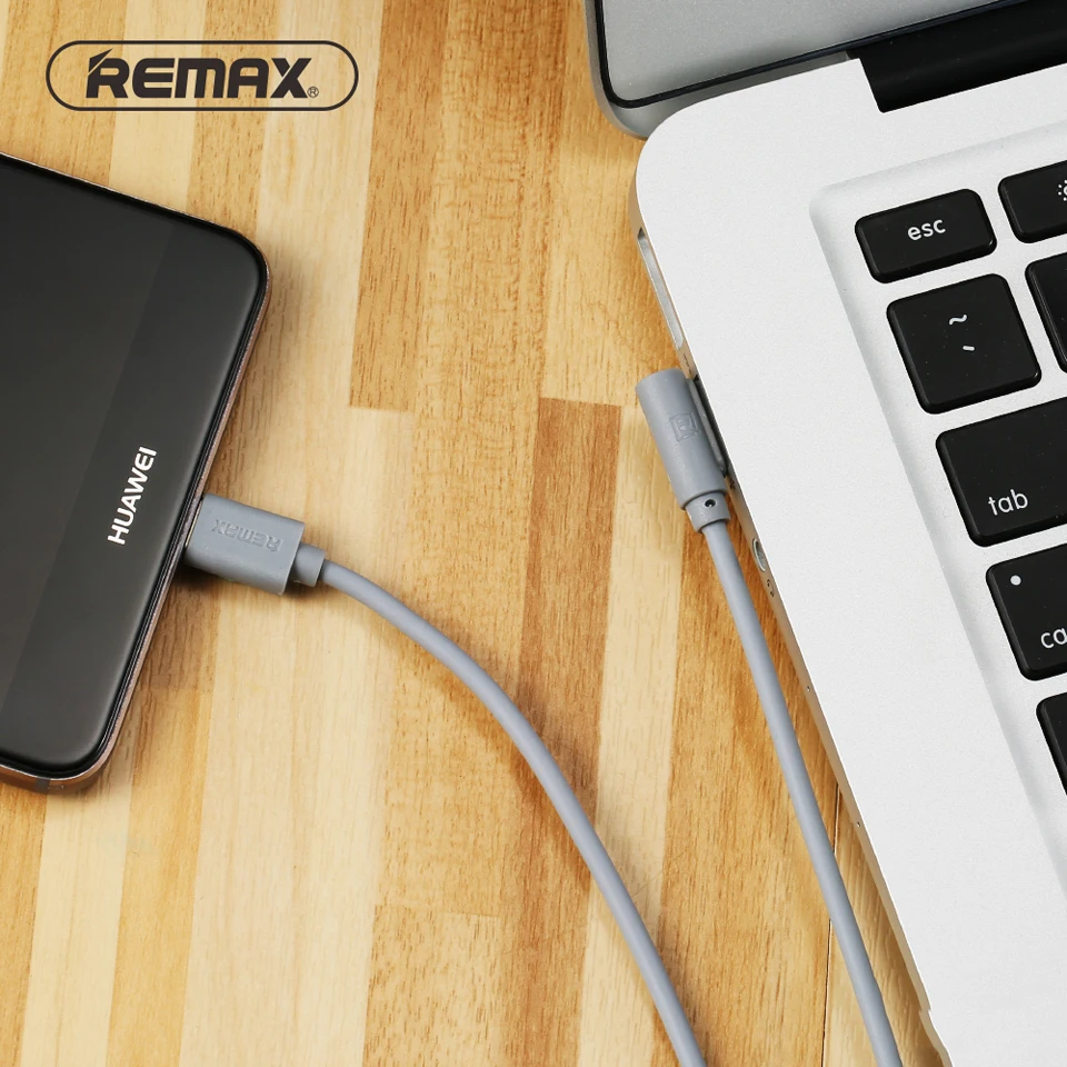REMAX USB типа C c кабель для передачи данных Портативный 90 градусов двойной Тип