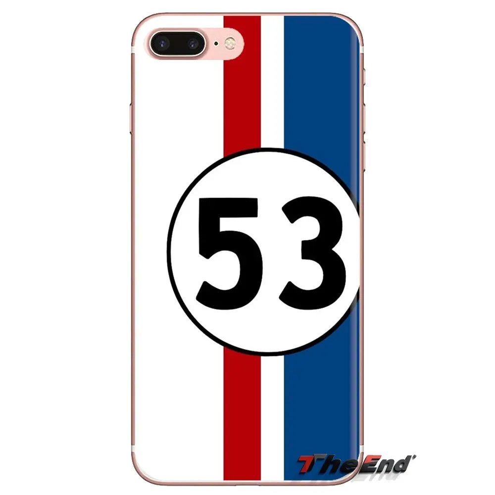 Herbie 53 VW жук Жук для iPod Touch Apple iPhone 4 4S 5 5S SE 5C 6 6S 7 8 X XR XS Plus MAX прозрачные мягкие чехлы |