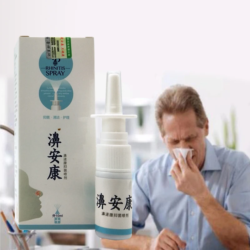 

10PCS Antibacterial Natural Herbs Rhinitis Spray Relieve Allergic Rhinitis Sinusitis Nasal Congestion Itchy Medical Nose Care