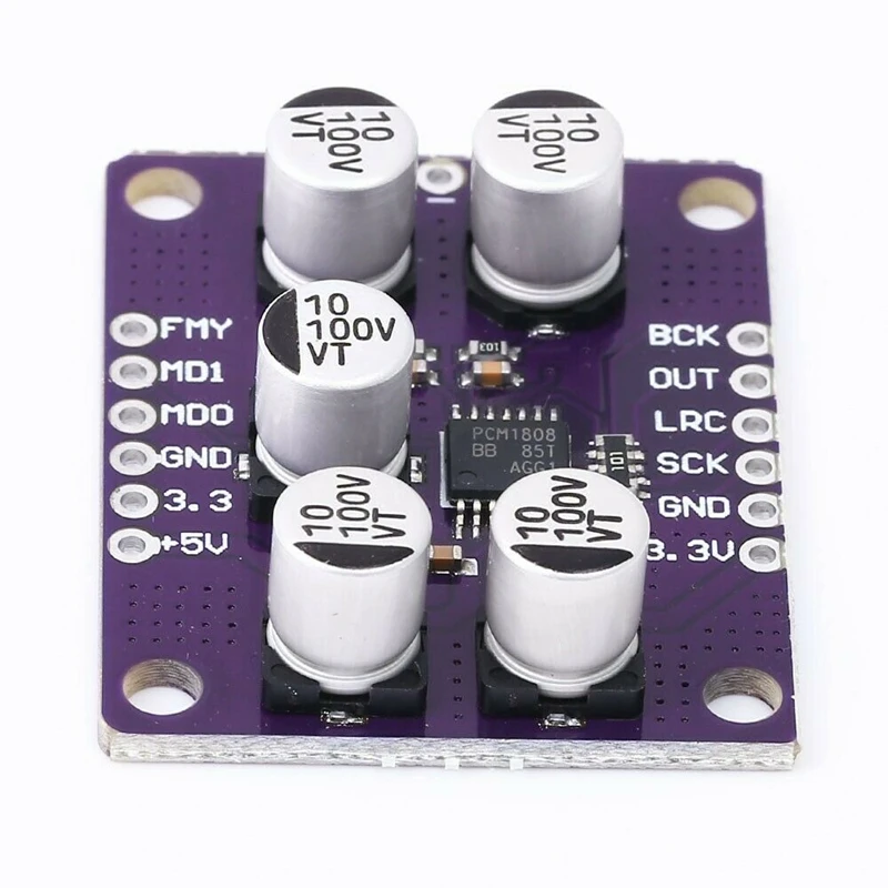 24Bit усилитель Pcm1808 аудио стерео Adc односторонний аналоговый плеер декодер плата