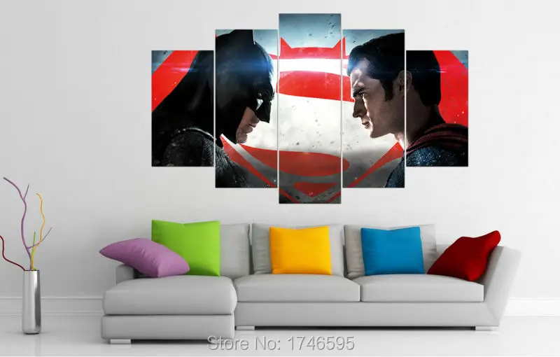 2016 г. Принт Бэтмен против Супермена Рассвет Справедливости Постер из фильма