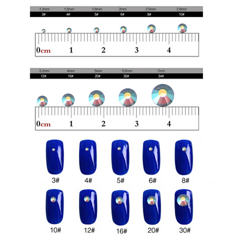 Аксессуары для ногтей вверх по реке стразы из шахтного золота без горячей