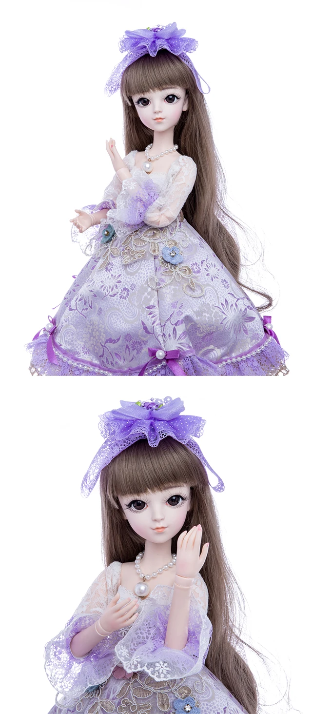 Принцесса Анна 1/3 60 см BJD кукла DIY Мода парик кукла одета принцесса кукла девочка игрушки