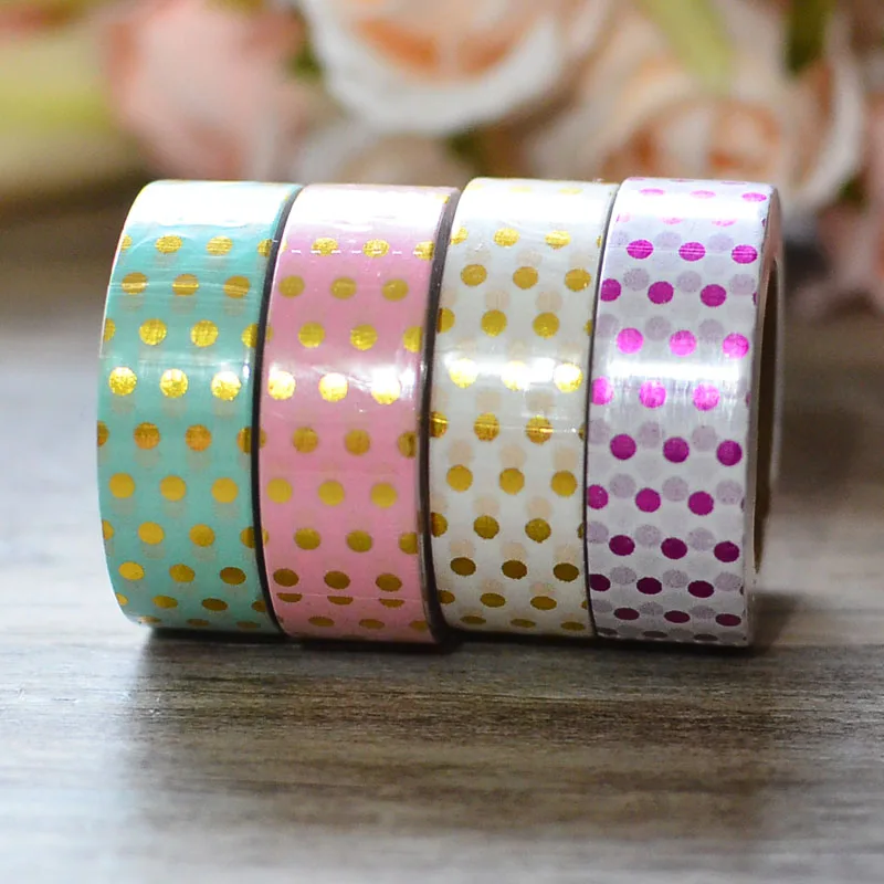 Бумажная лента Washi декоративный инструмент для скрапбукинга Золотая фольга в