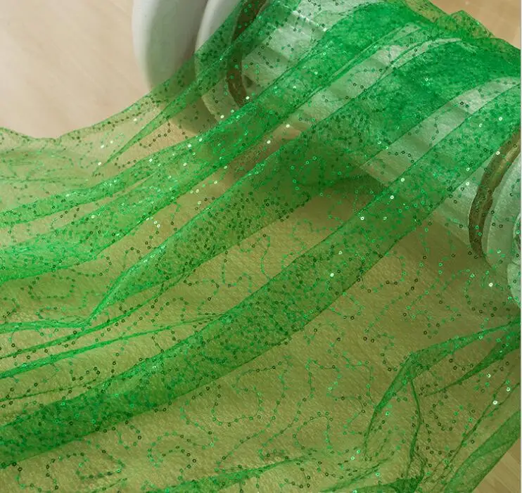 Оптовая продажа блестящая прозрачная ткань со звездами 20 м * 1 5 Мягкая сетчатая