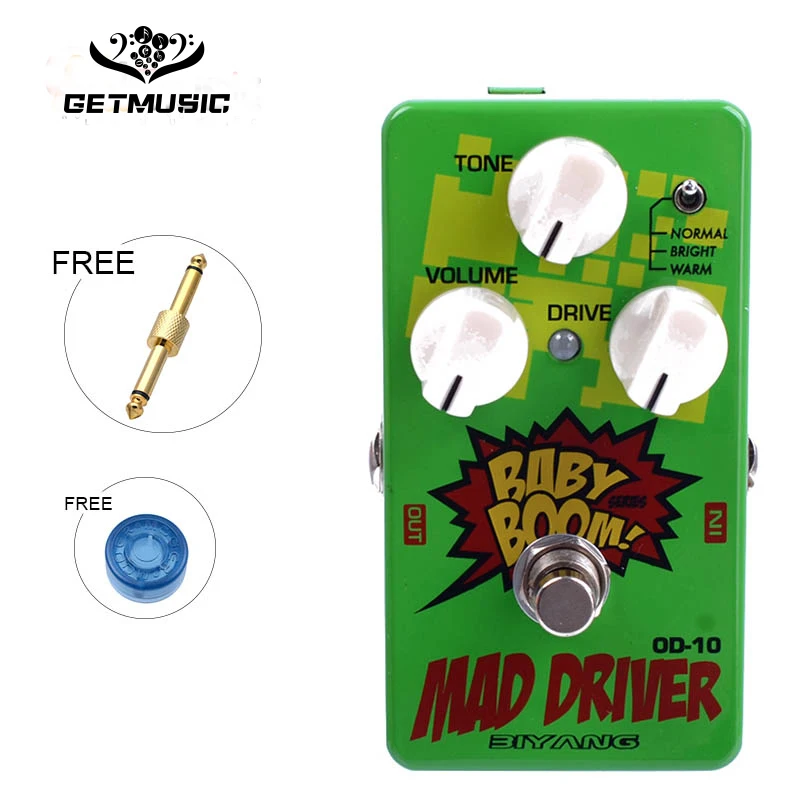Biyang OD-10 педаль для бас-гитары три модели Mad Drive Overdrive