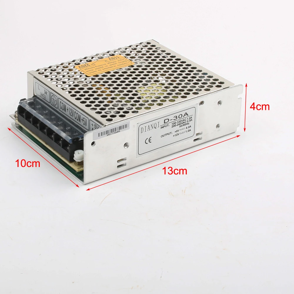 DIANQI двойной выход импульсный источник питания D-30A 5V4A 12V1A ac dc преобразователь D-30B