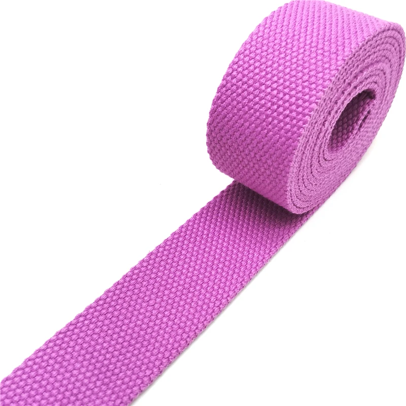 Purple 10 ярдов 32 мм парусиновая лента поясная сумка утолщенная(2 мм) хлопчатобумажная тесьма нейлоновая тесьма рюкзак поясная швейная сумка ремень аксессуары - Цвет: Purple