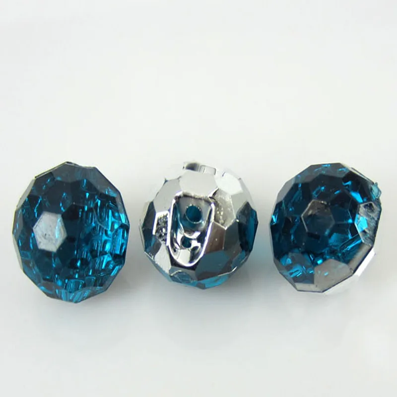 Акриловые хрустальные пуговицы 30 шт. 1/2 дюйма кварцевые граненые бисерные