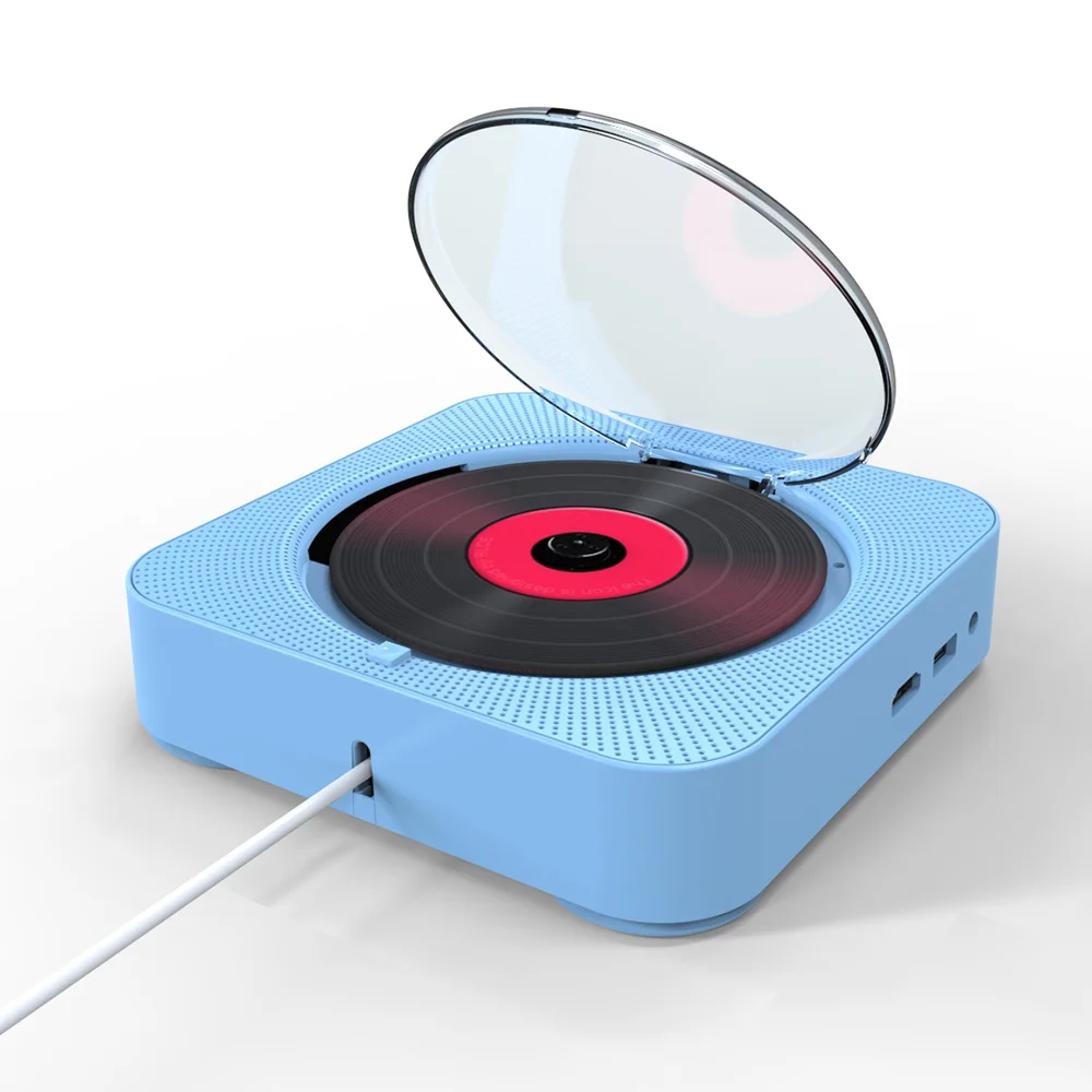 AV порт dvd-плеер портативный настенный Bluetooth HiFi CD музыкальный плеер с пультом дистанционного управления fm-радио Бумбокс настольная подставка
