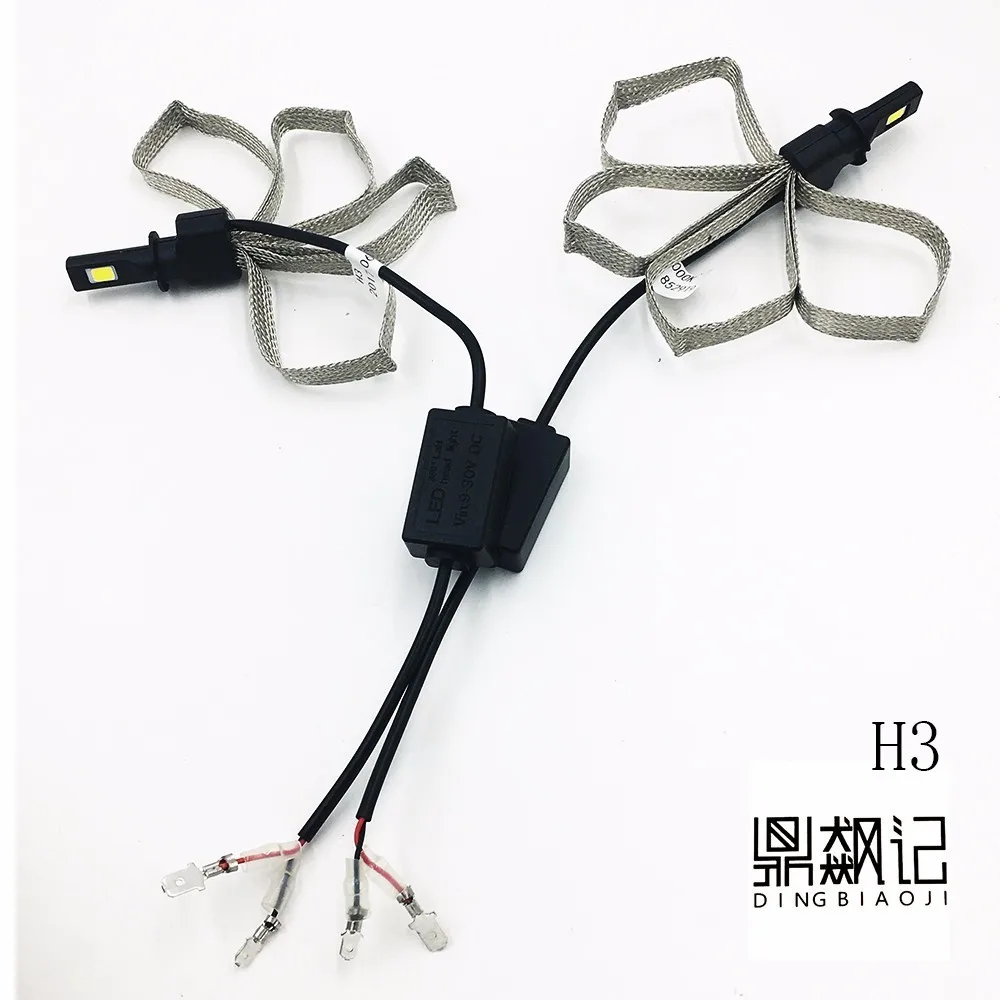 Paio di LED H3 Ha Condotto La Lampadina фара Lampadine 72 W 6400lm 6000 K S7 Faro Авто 12 v|auto v|led h312 v |