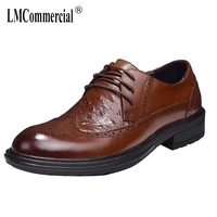 spring summer mens leisure bullock shoes high quality genuine leather shoes menlace up business men shoesmen dress shoes