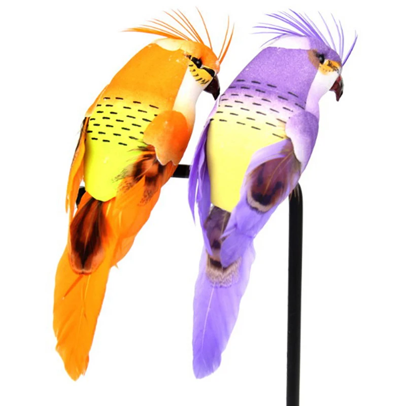 Искусственные пенные перышки имитация птицы попугая DIY вечерние ремесленные
