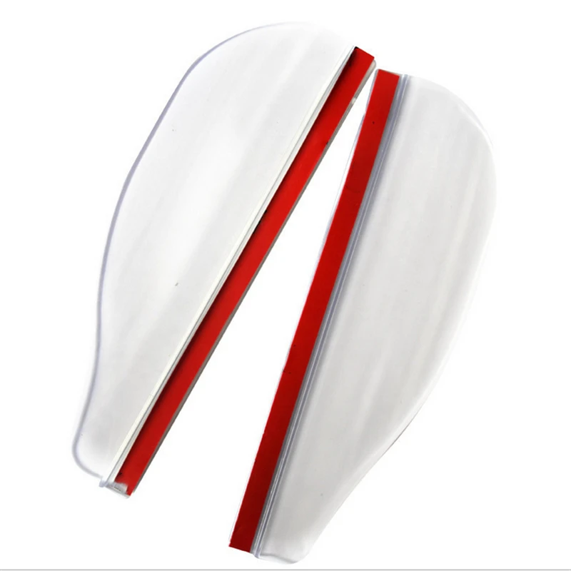 

2pcs Universal Flexible PVC Car Rearview Mirror Rain Shade Rainproof Blades Auto Back Mirror Eyebrow Rain Cover Accessories
