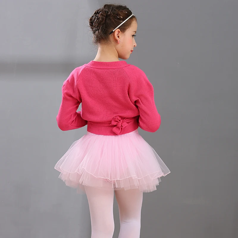 Детская танцевальная тренировочная одежда TIEJIAN осенне-зимний красный черный