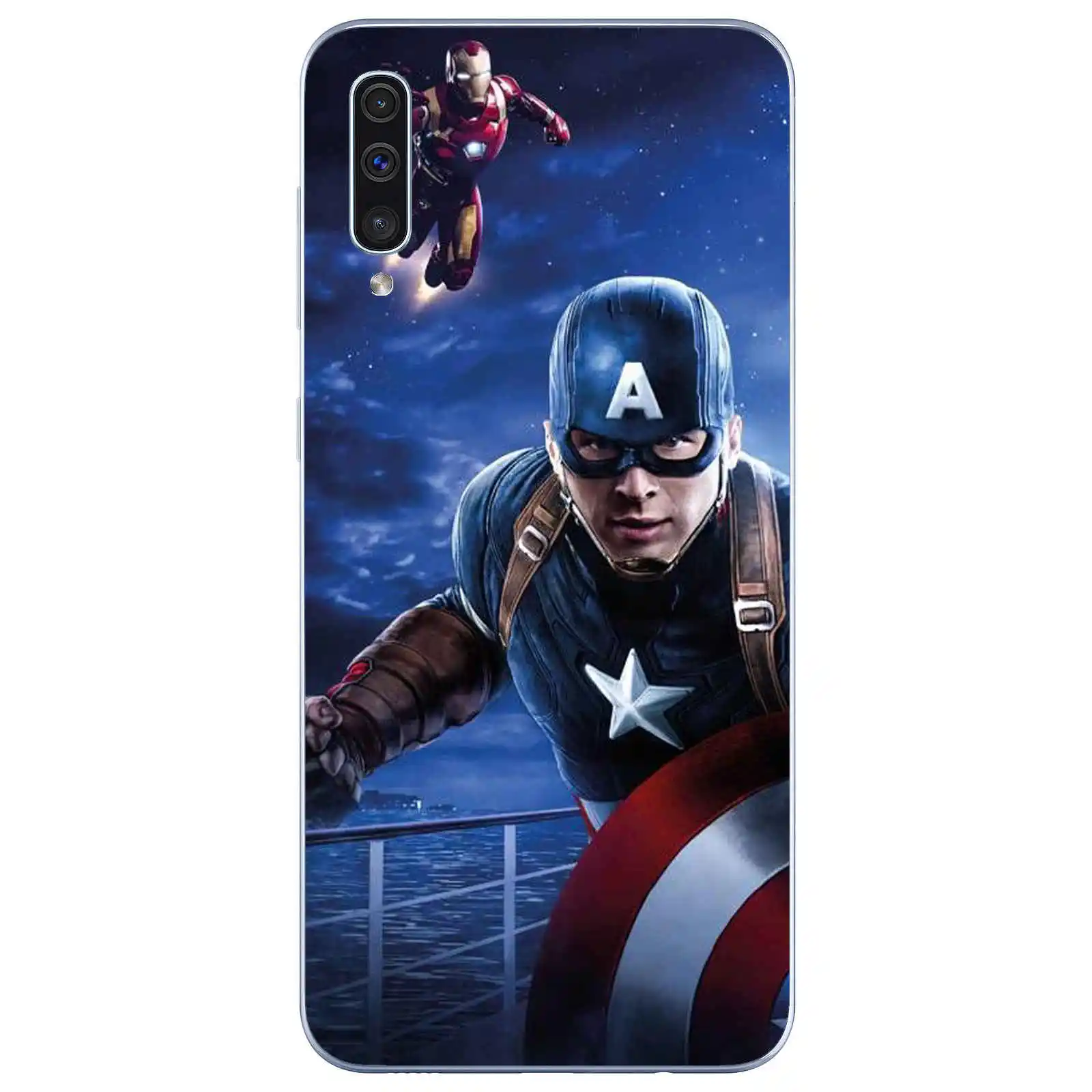 TPU Мягкий силиконовый чехол из ТПУ для samsung Galaxy S6 S7 S8 S9 S10 M10 M20 Plus Marvel DC Comics, Железный человек, Мстители - Цвет: TPU