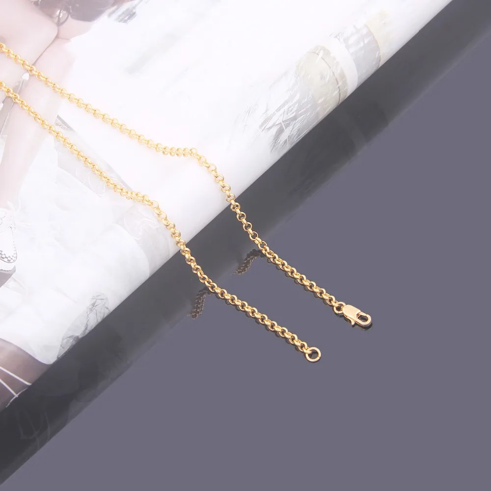 LAKH Korea edition fashionable sells cable chain Electroplating 24-k men's and women's simple necklace | Украшения и
