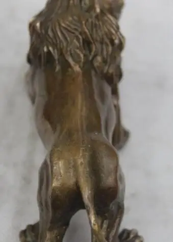 3 &quotКитайский народный чистый Бронзовый отличный счастливый реалистичный Foo Dogs