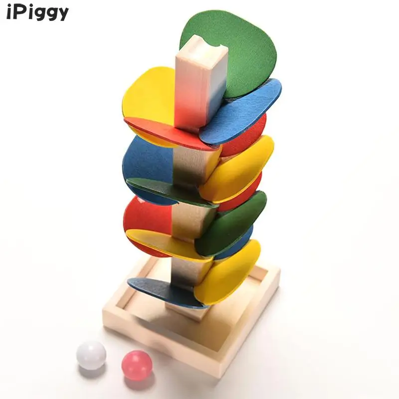 IPiggy Деревянный Дерево мраморный шар Запуск игра трек интеллектуальная обучающая
