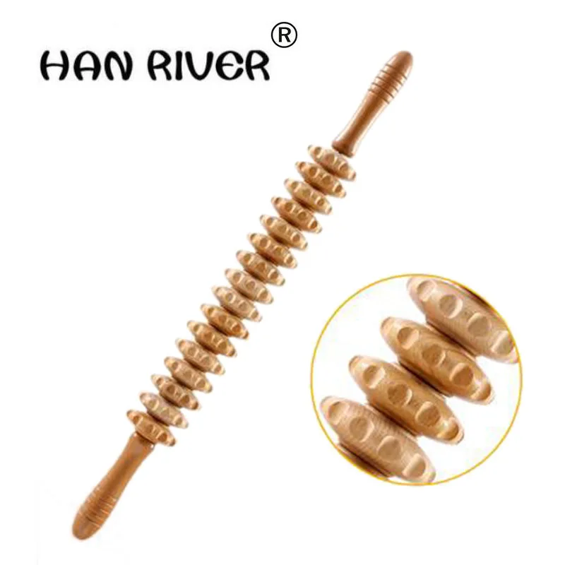 Высококачественный меридиан для йоги HANRIVER деревянный массажер шеи и ног |