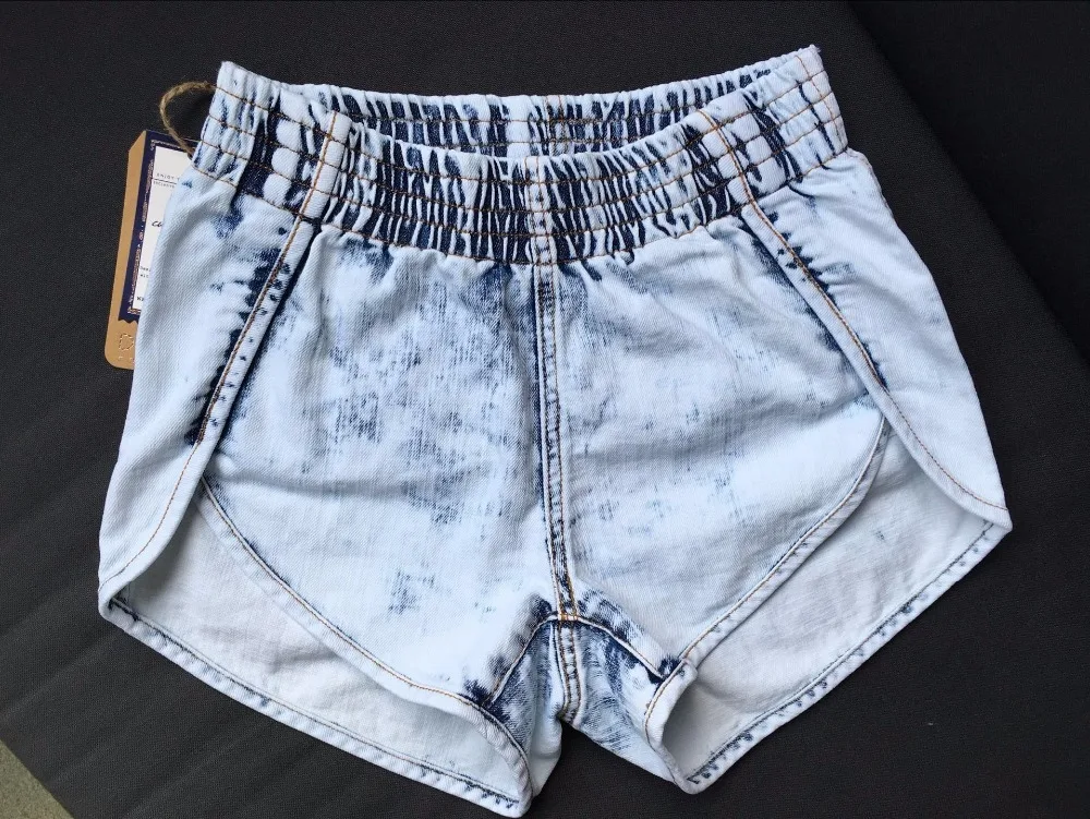 2019 Летние повседневные джинсовые шорты с эффектом потертости женские высокой