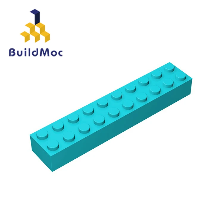 BuildMOC 92538 3006 Кирпич 2x10 для строительных блоков Запчасти DIY логотип образовательных