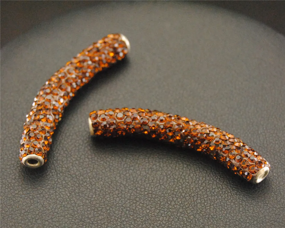 1 шт. цветной Серебряный микро проложить Кристалл Rhinestone боковая труба браслет