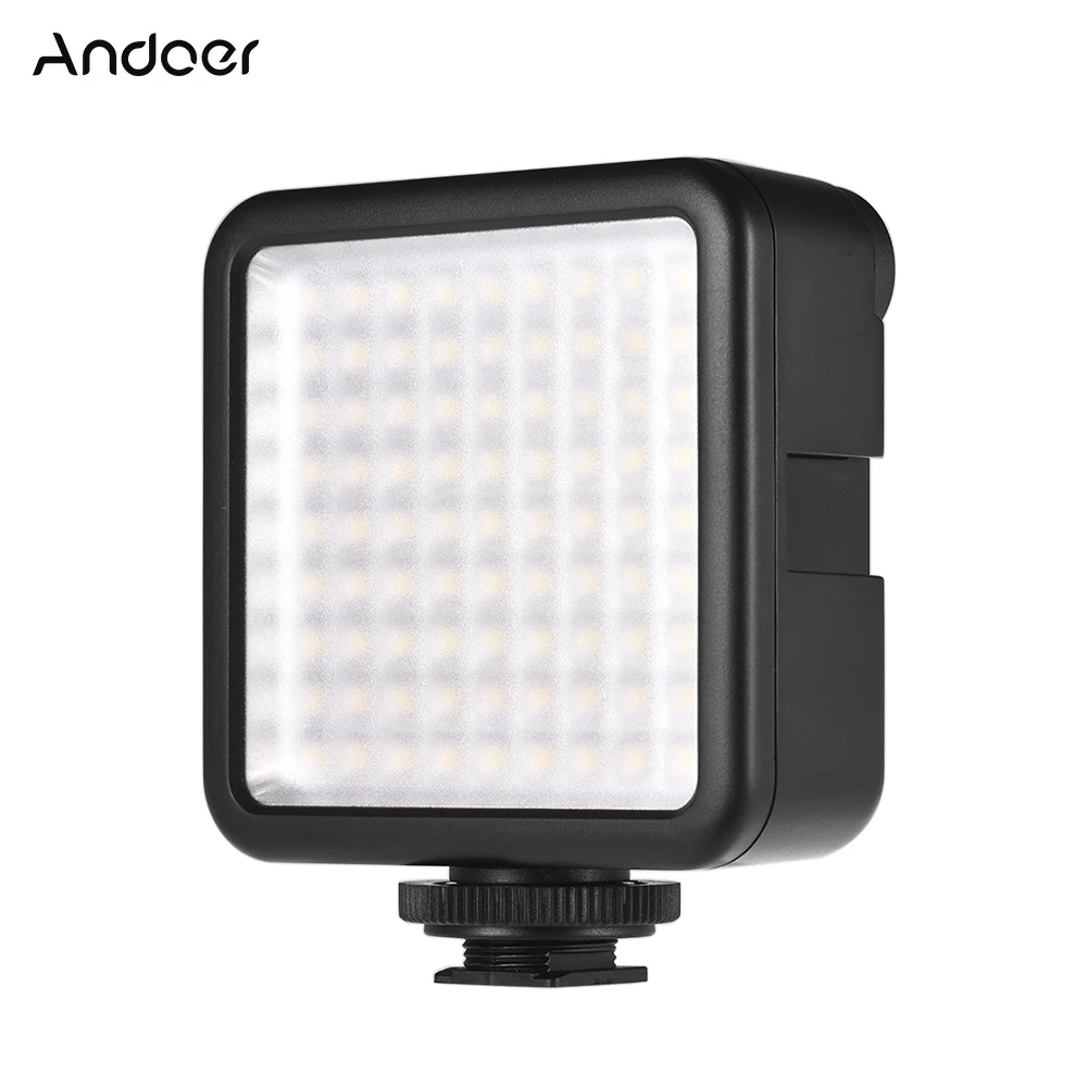Andoer W81 мини блокировочная камера светодиодная световая панель 6 5 W с регулируемой