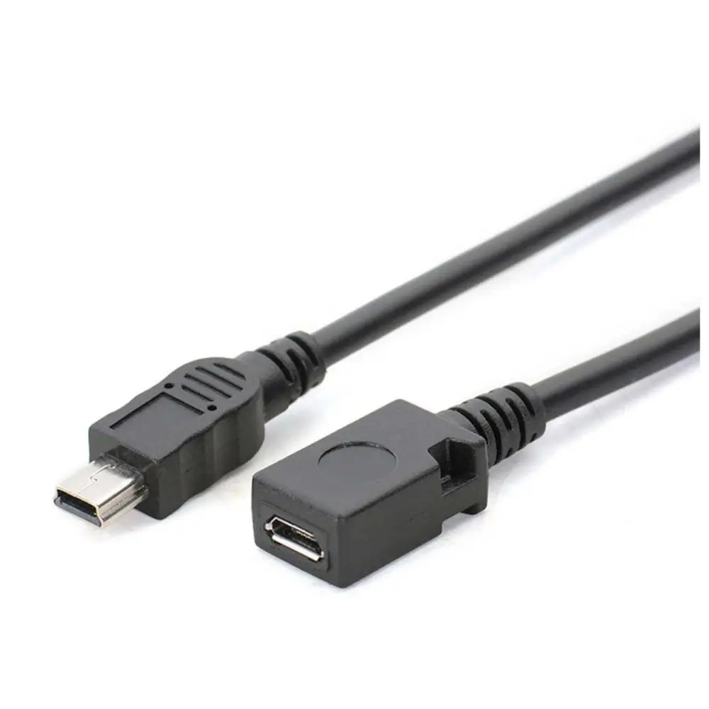 Кабель переходник для передачи данных Mini USB male Micro B feMale|Кабели MP3/MP4-плееров| |
